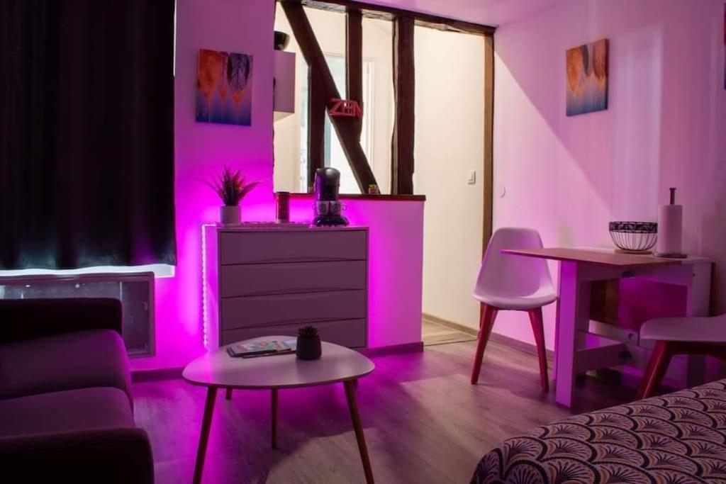 Studio Charmant Confortable Tv Centre Ville لوفييه المظهر الخارجي الصورة