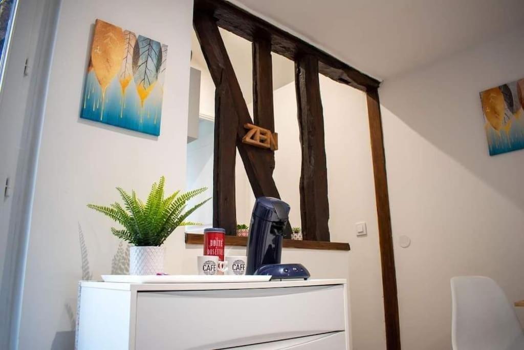 Studio Charmant Confortable Tv Centre Ville لوفييه المظهر الخارجي الصورة