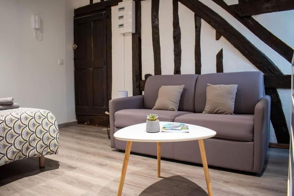 Studio Charmant Confortable Tv Centre Ville لوفييه المظهر الخارجي الصورة